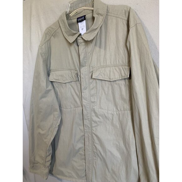 Patagonia Tenpenny Jacket Men’s XL Beige Water Repellent Vented Golf Lightweight - Picture 3 of 9